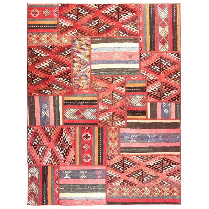 Persisk Patchworkmatta Arkiio Flerfärgad 152x205