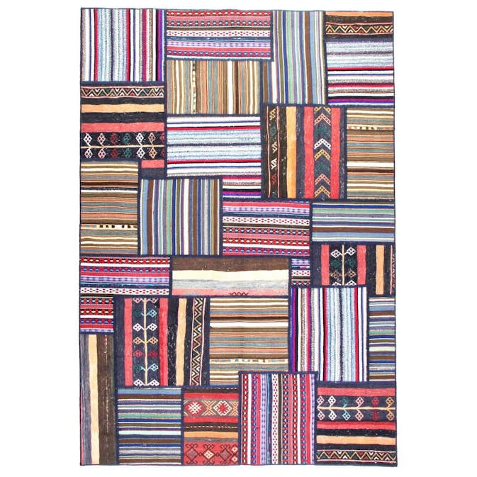 Persisk Patchworkmatta Arkiio Flerfärgad 163x239