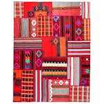 Persisk Patchworkmatta Arkiio 751605 Flerfärgad 156x205