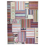 Persisk Patchworkmatta Arkiio Kelim Flerfärgad 164x232