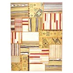 Persisk Patchworkmatta Arkiio Kelim Flerfärgad 155x209