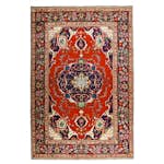 Persisk Matta Arkiio Tabriz Patina Röd/Mörkblå 195x295