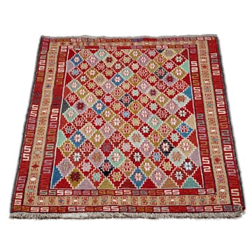 Persisk Matta Arkiio Varni Ardebil Kelim Flerfärgad 106x142