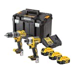 Kombikit DeWalt DCK266P3T 18V XR Tstak 3x5 Ah