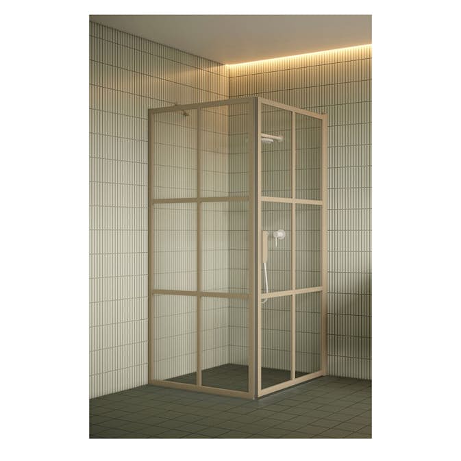 Duschhörn Hietakari Bläk 765 Paris Fast Vägg och Vändbar Dörr