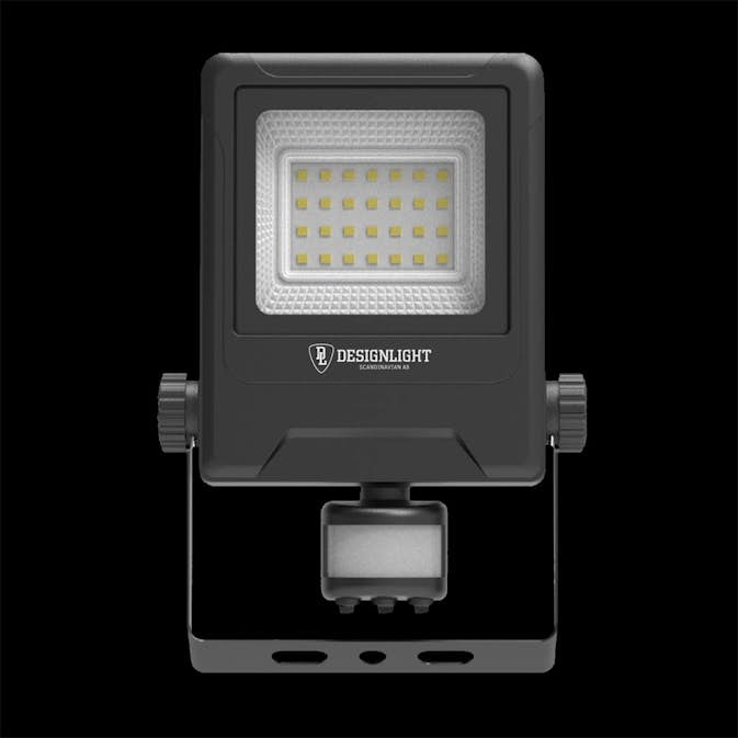 Strålkastare Designlight 20W 4K PIR 2400lm