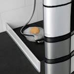 Duschsarg Leif Arvidsson 175 cm Rak Ink. Väggfäste