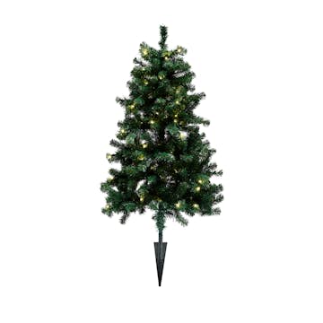 Plastgran Nordic Winter Aske Utomhus med Spett LED