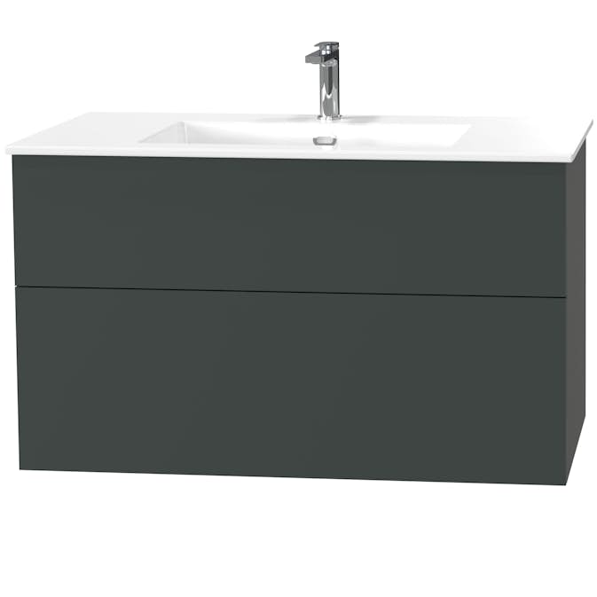 Tvättställsskåp Miller Badrum City 100 för Heltäckande Tvättställ