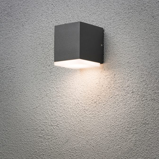 Vägglykta Gnosjö Konstsmide Monza Kub High Power LED