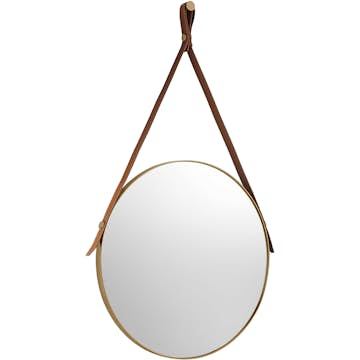 Spegel Lavabo med Läderupphängning