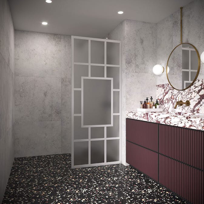 Duschvägg Hietakari Bläk 800 Shanghai Fast