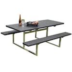 Picknickbord Hortus Nonwood Antracit Galvaniserad Ram Hel