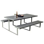 Picknickbord Hortus Nonwood Antracit Galvaniserad Ram Njord