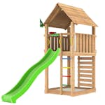 Lektorn Jungle Gym Cabin 2.1 Grön Rutschkana Trä