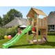 Lektorn Jungle Gym Cabin 2.1 Grön Rutschkana & Sand