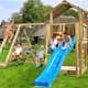 Lektorn Jungle Gym Chalet 2.1 Climb Modul Blå Rutschkana