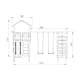 Lektorn Jungle Gym Chalet 2.1 Climb Modul Rutschkana & Sand
