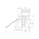Lektorn Jungle Gym Chalet 2.1 Climb Modul Rutschkana & Sand