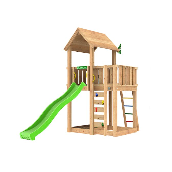 Lektorn Jungle Gym Mansion 2.1 Grön Rutschkana & Sand