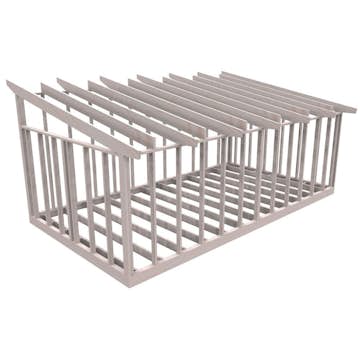 Attefallsstomme Byggstommar 10 grader 7200x3940 mm