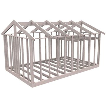 Attefallsstomme Byggstommar 22 grader Med Loft 6000x3940 mm Utan Lösvike