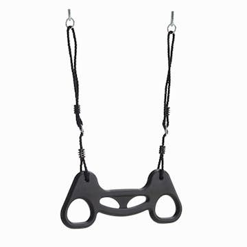 Trapetsgunga Nordic Play Plast med Rep Svart