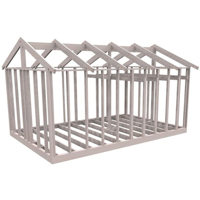 Attefallsstomme Byggstommar 22 grader Med Loft 6000x3940 mm