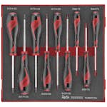 Skruvmejselsats för TX-spår 9 delar Teng Tools TED909TXN