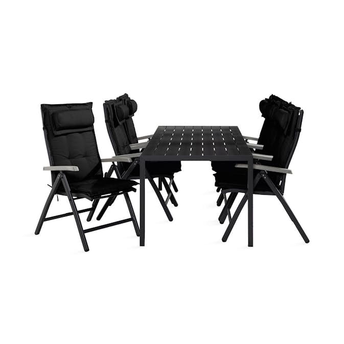 Matgrupp Comfort Garden Tunis Matgrupp Utomhus 90x205 med 6 Monaco Positionsstol m Dyna