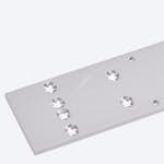 Monteringsplatta DormaKaba 8380 Silver F TS83