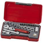 Hylsnyckelsats med 1/4 tum fyrkantsfäste Teng Tools T1424S