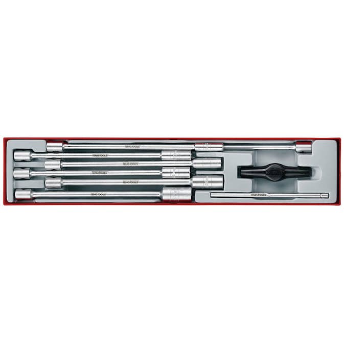 Hylssats 9 delars med 3/8 fäste och T-handtag Teng Tools TTXTB09