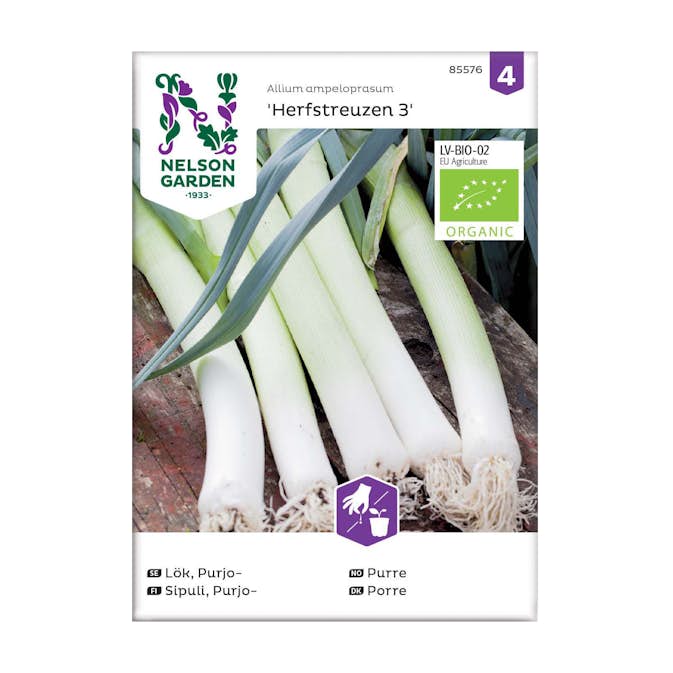 Frö Purjolök Nelson Garden Herfstreuzen 3 Organic