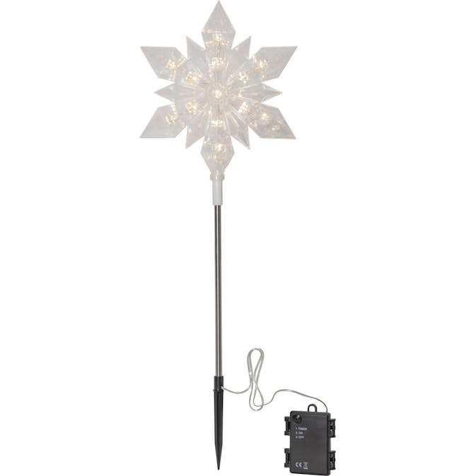 Utomhusdekoration Star Trading Flocke Snöflinga 60 cm B/O