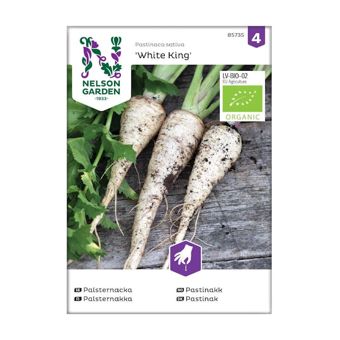 Frö Palsternacka Nelson Garden White King Organic
