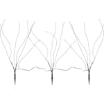 Ljusträd Star Trading Reedy 60 cm 3x60 L Svart