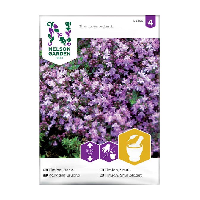 Frö Backtimjan Nelson Garden