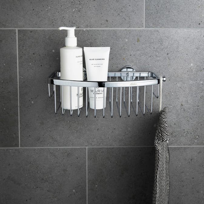 Duschkorg Miller Badrum Classic D-formad Limbar