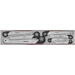 Öppningsbara ringspärrnycklar 7 delar Teng Tools TTXQRS07