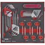 TX- och sexkantnyckelsats 42 delar Teng Tools TEDHT42