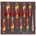 Skruvmejselsats 9 delar för 1000 volt Teng Tools TEDV909N