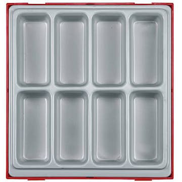 Inbyggnadslåda med 8 fack Teng Tools TTD01