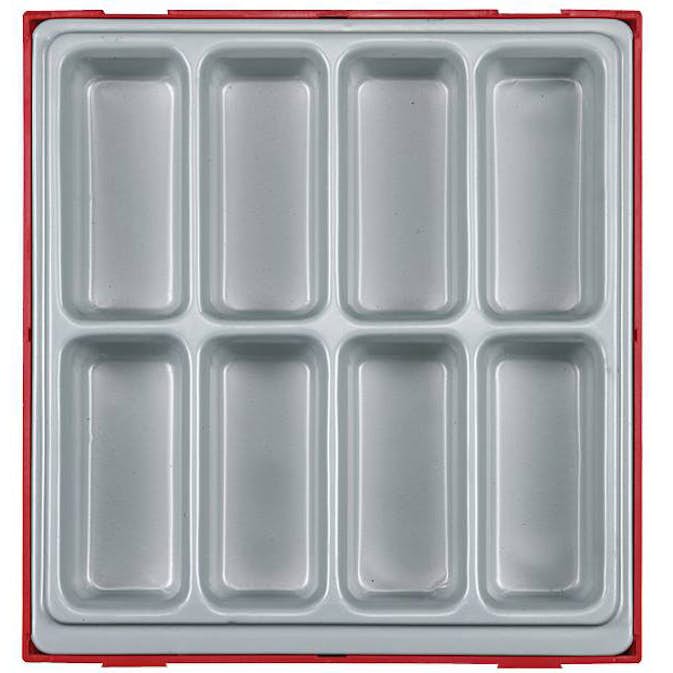 Inbyggnadslåda med 8 fack Teng Tools TTD01