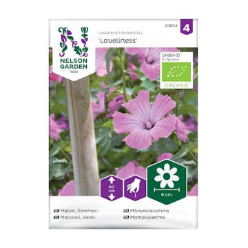 Frö Sommarmalva Nelson Garden Loveliness Organic