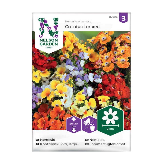 Frö Nemesia Nelson Garden Carnival Mix