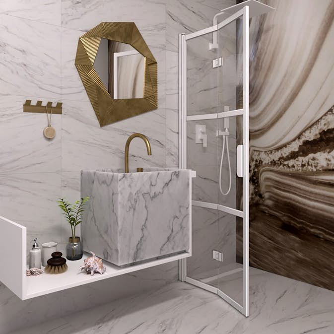 Duschdörr Hietakari Bläk 882 Tokyo Vikbar