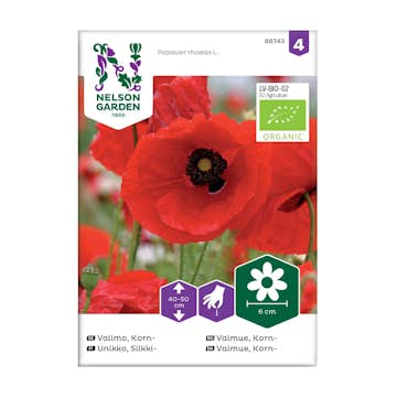 Frö Kornvallmo Nelson Garden Organic