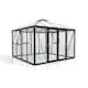 Växthus Vitavia Fortuna Svart Aluminiumstomme med UV-Skyddade Polykarbonatfönster & Härdat Glas, 10,2 m²