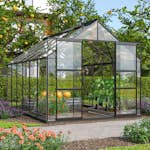 Växthus Vitavia Mars 9900 Svart 3mm Delat Glas Med Sockel